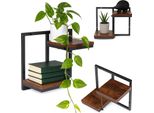 Piantana A Muro Scaffale Per Fiori Appesi 2 Livelli Decorazione Loft Modernhome