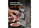 Vevor Insaccatrice Elettrica 12 L Insaccatrice Per Salsicce Con Regolazione Continua Della Velocità E Pedale, Insaccatrice In Acciaio Inox Ad Alte Prestazioni Con 4 Tubi Di Riempimento Per Salsicce, Insaccatrice Per Carne