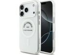 Custodia Karl Lagerfeld Per Iphone 17 Pro Compatibile Con Magsafe KLHMP17LHKRSGPT (Logo Iml Karl Rsg) Trasparente