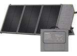 Pannello Solare, Design Portatile E Pieghevole, Alta Efficienza, Nero, 20,5 V, 100 W
