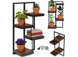 Piantana A Muro Scaffale Per Fiori Appesi 4 Livelli Decorazione Loft Modernhome