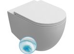 Wc Sospeso Infinity, Senza Bordo 36,5X53 Cm, Bianco