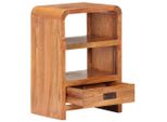 Syfax™ Comodino 40X30X60 Cm In Legno Massello Acacia Finitura Ambra