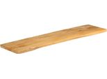 Syfax™ Piano Tavolo 180X40X2,5 Cm Bordi Vivi In Legno Massello Mango