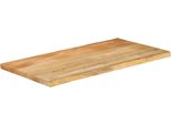 Syfax™ Piano Tavolo 110X60X3,8 Cm Bordi Vivi In Legno Massello Mango