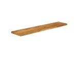Syfax™ Piano Tavolo Bordi Vivi 160X40X2,5 Cm Legno Massello Di Mango