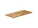Syfax™ Piano Tavolo Bordi Vivi 110X60X3,8 Cm Legno Di Mango Grezzo