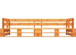 Syfax™ Divano Da Giardino A 2 Posti Su Pallet In Legno Marrone Ambra