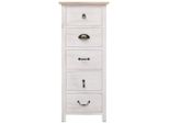 Syfax™ Mobiletto 35X25X87 Cm In Legno Di Paulownia