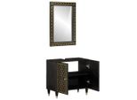 Syfax™ Set Mobili Da Bagno 2Pz In Legno Massello Di Mango