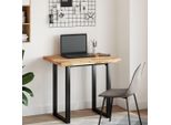 Syfax™ Piano Scrivania A Olio 100X60X4 Cm Legno Massello Acacia