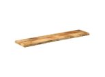 Syfax™ Piano Tavolo 160X40X2,5 Cm Bordi Vivi Legno Di Mango Grezzo
