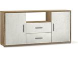 Milanihome.It - Madia Moderna Per Soggiorno Di Design Moderno Cm 174 L X 41 P X 84 Hdi Colorebianco
