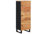 Syfax™ Credenza Con 3 Ante 40X33X110 Cm Legno Massello Acacia E Ferro