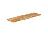 Syfax™ Piano Tavolo Bordi Vivi 110X40X3,8Cm In Legno Massello Di Mango