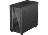 Lanberg Szafa Instalacyjna Rack StojąCa 19" 22U 600X1200 Czarna Drzwi Przeszklone (Flat Pack)"