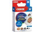 Cerox Cerotti Kids Tattoo, Cerotti Per Bambini - Con Garza Disinfettante Su Cerotto In Pe Trasparente, Ipoallergenici - Confezione Da 20 Pezzi Singolarmente Confezionati