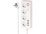 Cavo Di Prolunga Della Ciabatta 4 Prese 4Xusb 2100 Ma Cavo 1,5 M Tuya