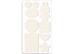 Inf Toppe Di Riparazione Autoadesive Per Piumini - Kit 10 Pz Tessuto Twill Beige