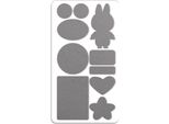 Inf Toppe Di Riparazione Autoadesive Per Piumini - Kit 10 Pz Tessuto Twill Grigio