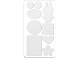 Inf Toppe Di Riparazione Autoadesive Per Piumini - Kit 10 Pz Tessuto Twill Bianco