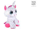 Take Me Home Unicorno Bianco/Rosa Peluche - 70 Cm