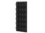 Borsa Porta Scarpe Da Appendere – Nera – Organizer Per Scarpe – 24 Scomparti – Organizer Da Appendere Alla Porta – Contenitore Da Appendere – Scaffale Per Scarpe – Armadio Porta Scarpe Da Appendere