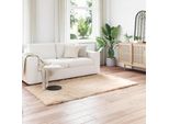 Vidaxl Tappeto In Pelle Di Pecora Artificiale Tafalla Beige 80 X 200 Cm Poliestere
