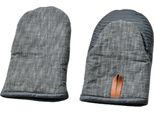 Inf Guanti Da Forno Resistenti Al Calore: Silicone E Cotone, Antiscivolo, 2 Pezzi Grigio