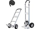 Succebuy Carrello Per Sacchi, Capacità Di Carico 227 Kg, Robusto Carrello Da Trasporto Con Maniglia, Carrello Manuale In Lega Di Alluminio Con Cinghia Di Fissaggio, Ideale Per Lo Spostamento Di Oggetti A Casa, In Ufficio O In Magazzino, 480X500X1340 Mm