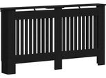 Vidaxl Copriradiatore Nero Effetto Rovere 152 X 19 X 81,5 Cm