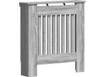 Vidaxl Copriradiatore Grigio Sonoma 78 X 19 X 81,5 Cm