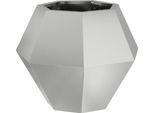Vidaxl Fioriera D'argento 50 X 50 X 40 Cm Acciaio Zincato