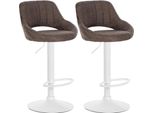 Set Di 2 Sgabelli Da Bar - Stampelle - Regolabili In Altezza, Look Moderno