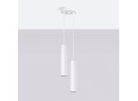 Lampada A Sospensione Lagos 2P Bianco 2Xgu10 10W Acciaio 118X15X15Cm Sollux Lighting