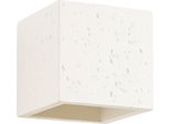 Lampada Da Parete Quad Cemento Beige 1Xg9 8W Calcestruzzo 10X12X10Cm Sollux Lighting
