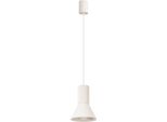 Lampada A Sospensione Estria 1 Beige 1Xe14 10W Acciaio/Alluminio 120X14X14Cm Sollux Lighting