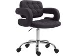 Sgabello Da Lavoro Girevole - Sgabello Da Lavoro - Regolabile In Altezza, Comfort Ottimale | Colore: Nero
