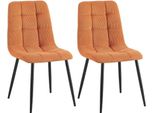 Set Di 2 Sedie Da Pranzo - Sedie Da Cucina - Imbottitura Confortevole, Design Elegante