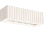 Lampada Da Parete In Ceramica Rigata 1Xe27 15W Ceramica 10X12X34Cm Sollux Lighting
