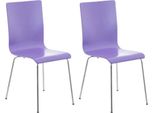Set Di 2 Pezzi Sedia Per Visitatori - Sedia Per Riunioni - Design Ergonomico, Seduta Confortevole Per Ore, Colore: Viola
