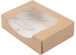 Scatola Con Finestra Di Carta 17,5 X 12 X 4,5 Cm 50 Pezzi.