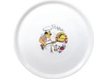 Piatto Pizza Saturnia In Porcellana 33 Cm Con Decorazione (6 Pezzi)
