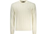 Elegante Felpa Da Uomo In Bianco - Dettagli E Ricami A Contrasto