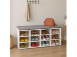 Panca Portascarpe Con Cuscino - Organizzatore Per Corridoio
