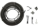 Cavo Per La Pulizia Dei Tubi Di Drenaggio A Spirale - Per Macchina 150 - 14 M (4×3,5 M) - Ø22 Mm - Per Tubi Ø50-200 Mm - Acciaio Al Manganese - Testa Di Taglio E Supporto