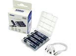 Batteria Ricaricabile Xtar R6 / Aa 1,5V Li-Ion 2450Mah Con Protezione E Porta USB-C - 4 Pezzi