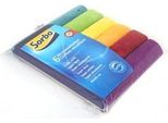 Panni In Microfibra Sorbo – Set Da 6 – 40 X 40 Cm – Multicolore – Pulizia Senza Aloni