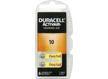 6 Pile Duracell Activair 10 Per Apparecchi Acustici