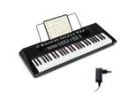 Costway Pianoforte A Tastiera 54 Tasti, Pianoforte Digitale Con 200 Ritmi, 200 Colori Sonori E 60 Demo, Pianoforte Per Bambini Con Altoparlante, Pianoforte Elettrico Per Principianti
